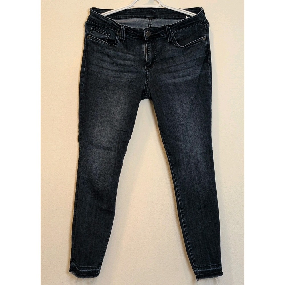 KUT From The Kloth Connie Ankle Skinny Womens 8 Denim Jeans Cotton Blend Blue